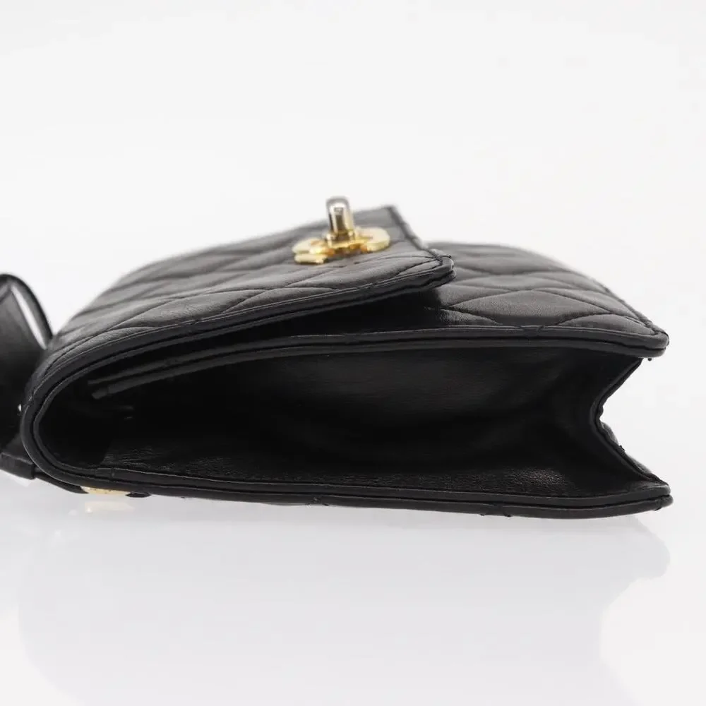 Chanel Matelasse Lambskin Waist Bag Black